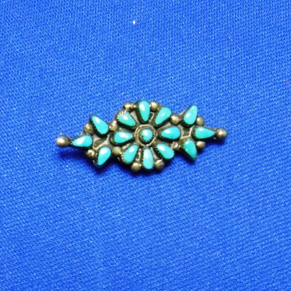 Brooch, Zuni, Turquoise, Vintage